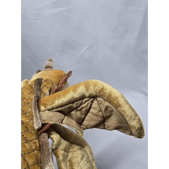Wicked the Musical Gold Dragon 11" Plush Hand Puppet Time Clock Stuffed Animal - Picture 12 of 12
